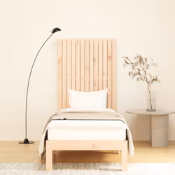 vidaXL Solid Wood Pine Wall Headboard Bed Header Multi Colours Multi Sizes - brown, 82.5 x 3 x 110 cm - Additional view 2