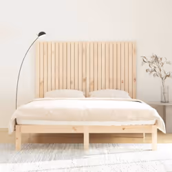 vidaXL Solid Wood Pine Wall Headboard Bed Header Multi Colours Multi Sizes - brown, 166 x 3 x 110 cm - Additional view 2