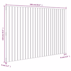 VidaXL 824959 headboard/footboard White - Additional view 8