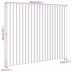 VidaXL 824969 headboard/footboard White - Additional view 8