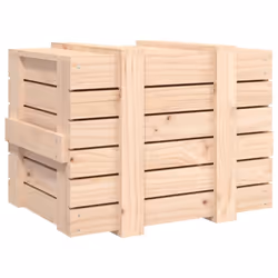 vidaXL Solid Wood Pine Storage Box Blanket Box Multi Colours 58/91x40.5x42 cm - brown, 58 x 40.5 x 42 cm - Additional view 5