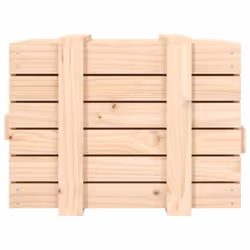 vidaXL Solid Wood Pine Storage Box Blanket Box Multi Colours 58/91x40.5x42 cm - brown, 58 x 40.5 x 42 cm - Additional view 6
