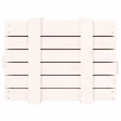 vidaXL Solid Wood Pine Storage Box Blanket Box Multi Colours 58/91x40.5x42 cm - white, 58 x 40.5 x 42 cm - Additional view 6