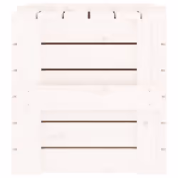 vidaXL Solid Wood Pine Storage Box Blanket Box Multi Colours 58/91x40.5x42 cm - white, 58 x 40.5 x 42 cm - Additional view 7