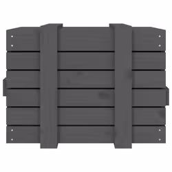 vidaXL Solid Wood Pine Storage Box Blanket Box Multi Colours 58/91x40.5x42 cm - grey, 58 x 40.5 x 42 cm - Additional view 6