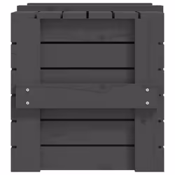 vidaXL Solid Wood Pine Storage Box Blanket Box Multi Colours 58/91x40.5x42 cm - grey, 58 x 40.5 x 42 cm - Additional view 7