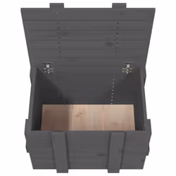 vidaXL Solid Wood Pine Storage Box Blanket Box Multi Colours 58/91x40.5x42 cm - grey, 58 x 40.5 x 42 cm - Additional view 8