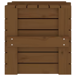 vidaXL Solid Wood Pine Storage Box Blanket Box Multi Colours 58/91x40.5x42 cm - honey brown, 58 x 40.5 x 42 cm - Additional view 7
