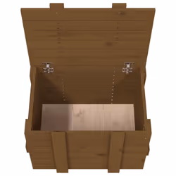 vidaXL Solid Wood Pine Storage Box Blanket Box Multi Colours 58/91x40.5x42 cm - honey brown, 58 x 40.5 x 42 cm - Additional view 8
