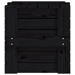 vidaXL Solid Wood Pine Storage Box Blanket Box Multi Colours 58/91x40.5x42 cm - black, 58 x 40.5 x 42 cm - Additional view 7