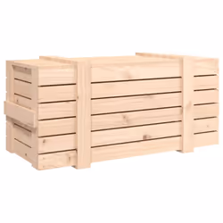vidaXL Solid Wood Pine Storage Box Blanket Box Multi Colours 58/91x40.5x42 cm - brown, 91 x 40.5 x 42 cm - Additional view 5