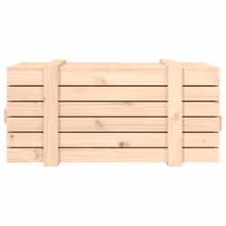 vidaXL Solid Wood Pine Storage Box Blanket Box Multi Colours 58/91x40.5x42 cm - brown, 91 x 40.5 x 42 cm - Additional view 6