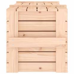 vidaXL Solid Wood Pine Storage Box Blanket Box Multi Colours 58/91x40.5x42 cm - brown, 91 x 40.5 x 42 cm - Additional view 7