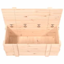 vidaXL Solid Wood Pine Storage Box Blanket Box Multi Colours 58/91x40.5x42 cm - brown, 91 x 40.5 x 42 cm - Additional view 8