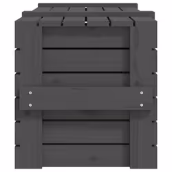 vidaXL Solid Wood Pine Storage Box Blanket Box Multi Colours 58/91x40.5x42 cm - grey, 91 x 40.5 x 42 cm - Additional view 7