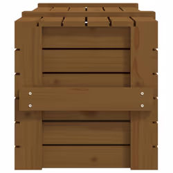 vidaXL Solid Wood Pine Storage Box Blanket Box Multi Colours 58/91x40.5x42 cm - honey brown, 91 x 40.5 x 42 cm - Additional view 7