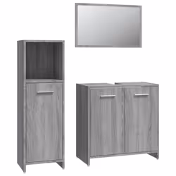 VidaXL 3154407, Grey, Oak, Wood, 600 mm, 330 mm, 610 mm, 60 cm