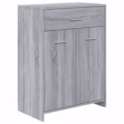 vidaXL Bathroom Furniture Set 4 Piece Storage Cabinet Cupboard Multi Colours - grey sonoma - Additional view 7