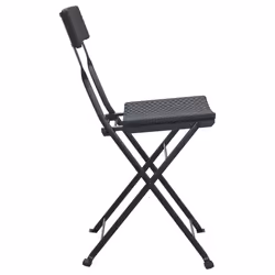 VidaXL 319986 outdoor chair Terrace Polyrattan, Steel Black - Additional view 5