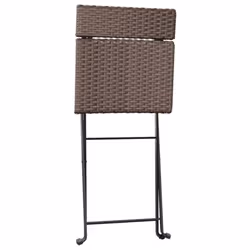VidaXL 319987 outdoor chair Terrace Polyrattan, Steel Brown - Additional view 6