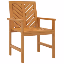 vidaXL Garden Lounge Set 3 Piece Solid Wood Acacia Side Table Dining Chair