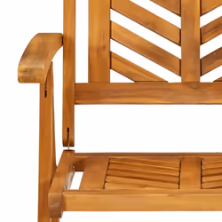 vidaXL Reclining Garden Chairs Recliner Wooden Lounge Chair Solid Wood Acacia - 3 pcs - Additional view 8