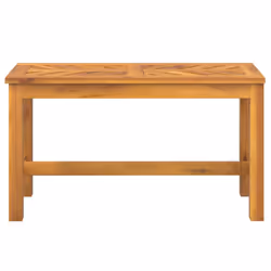 vidaXL Garden Bench Outdoor Bench Seat Wooden Bench Patio Solid Wood Acacia - 80 x 35 x 45 cm