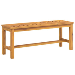 vidaXL Garden Bench Outdoor Bench Seat Wooden Bench Patio Solid Wood Acacia - 110 x 35 x 45 cm