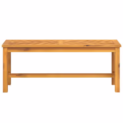 vidaXL Garden Bench Outdoor Bench Seat Wooden Bench Patio Solid Wood Acacia - 110 x 35 x 45 cm