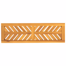 vidaXL Garden Bench Outdoor Bench Seat Wooden Bench Patio Solid Wood Acacia - 110 x 35 x 45 cm - Additional view 4