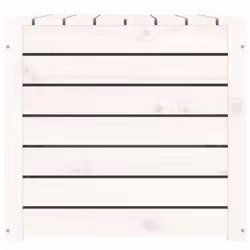 vidaXL Garden Box Set Patio Wooden Outdoor Storage Box 3 Piece Solid Wood Pine - white, 101 x 50.5 x 46.5 cm - Additional view 6