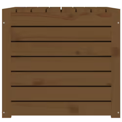 vidaXL Garden Box Set Patio Wooden Outdoor Storage Box 3 Piece Solid Wood Pine - honey brown, 101 x 50.5 x 46.5 cm - Additional view 6