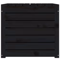 vidaXL Garden Box Set Patio Wooden Outdoor Storage Box 3 Piece Solid Wood Pine - black, 101 x 50.5 x 46.5 cm - Additional view 6
