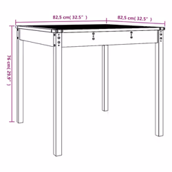 VidaXL 823966 outdoor table Black - Additional view 8