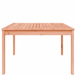 vidaXL Garden Table Patio Table Wooden Dining Coffee Table Solid Wood Douglas - natural douglas, 121 x 82.5 x 76 cm - Additional view 4