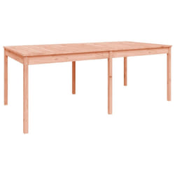 vidaXL Garden Table Patio Table Wooden Dining Coffee Table Solid Wood Douglas - natural douglas, 203.5 x 100 x 76 cm