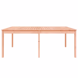 vidaXL Garden Table Patio Table Wooden Dining Coffee Table Solid Wood Douglas - natural douglas, 203.5 x 100 x 76 cm - Additional view 4