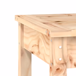 vidaXL Garden Bench Outdoor Picnic Bench Camping Wooden Bench Solid Wood Pine - natural pine, 50 x 44 x 45 cm - Additional view 5