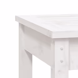 vidaXL Garden Bench Outdoor Picnic Bench Camping Wooden Bench Solid Wood Pine - white pine, 50 x 44 x 45 cm - Additional view 5