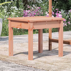 vidaXL Garden Bench Outdoor Picnic Bench Camping Wooden Bench Solid Wood Pine - natural douglas, 50 x 44 x 45 cm - Additional view 2