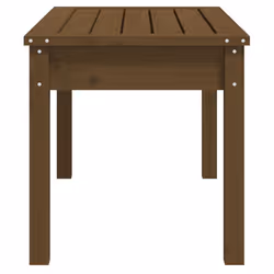 vidaXL Garden Bench Outdoor Picnic Bench Camping Wooden Bench Solid Wood Pine - honey brown pine, 80 x 44 x 45 cm - Additional view 4