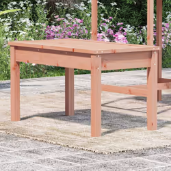 vidaXL Garden Bench Outdoor Picnic Bench Camping Wooden Bench Solid Wood Pine - natural douglas, 80 x 44 x 45 cm - Additional view 2