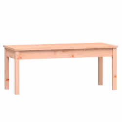 vidaXL Garden Bench Outdoor Picnic Bench Camping Wooden Bench Solid Wood Pine - natural douglas, 109 x 44 x 45 cm