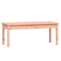 vidaXL Garden Bench Outdoor Picnic Bench Camping Wooden Bench Solid Wood Pine - natural douglas, 109 x 44 x 45 cm