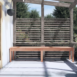 vidaXL Garden Bench Outdoor Picnic Bench Camping Wooden Bench Solid Wood Pine - natural douglas, 203.5 x 44 x 45 cm - Additional view 2