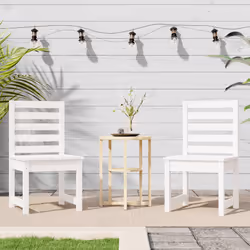 VidaXL 824026 outdoor chair Terrace Pinewood White