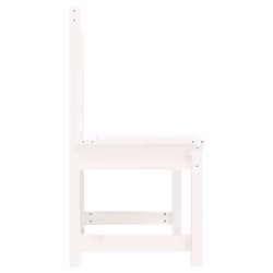 vidaXL Garden Bench Outdoor Picnic Bench Camping Wooden Bench Solid Wood Pine - white pine, 109 x 48 x 91.5 cm - Additional view 4