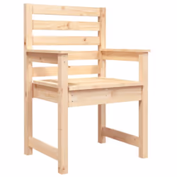 vidaXL Garden Chairs Outdoor Chair Wooden Chair Seating Patio 2 pcs Pinewood - natural pine, 60 x 48 x 91 cm - Additional view 4