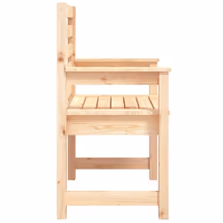 vidaXL Garden Chairs Outdoor Chair Wooden Chair Seating Patio 2 pcs Pinewood - natural pine, 60 x 48 x 91 cm - Additional view 5