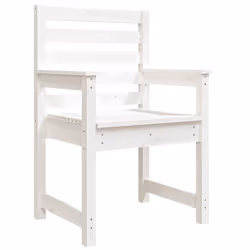 vidaXL Garden Chairs Outdoor Chair Wooden Chair Seating Patio 2 pcs Pinewood - white pine, 60 x 48 x 91 cm - Additional view 4